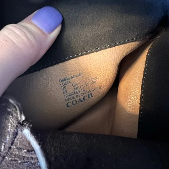 Coach Lucia over-the-knee suede boots - Picture 5 of 6